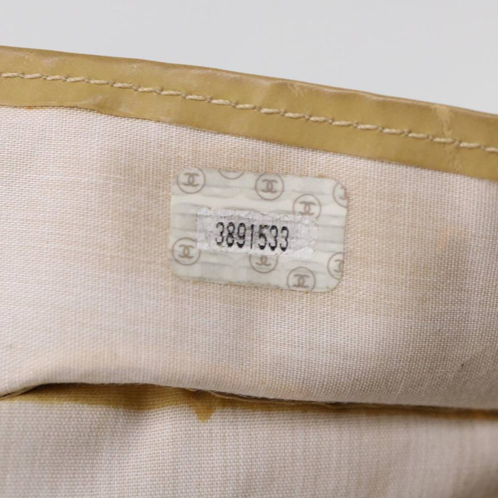 CHANEL Shoulder Bag Enamel Beige CC Auth bs5025 - Picture 12 of 16